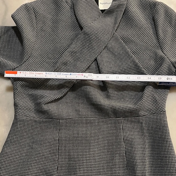 🎈3/4 Sleeve Gray Black Midi Dress🎁$20 Bundle up to 5 lbs Sale 📦 - Picture 4 of 14